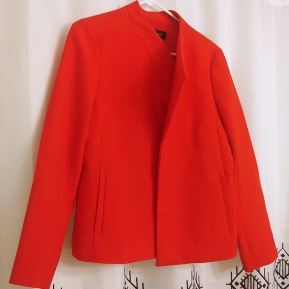 TALBOTS fire red🔥 open front blazer jacket! - Picture 3 of 15